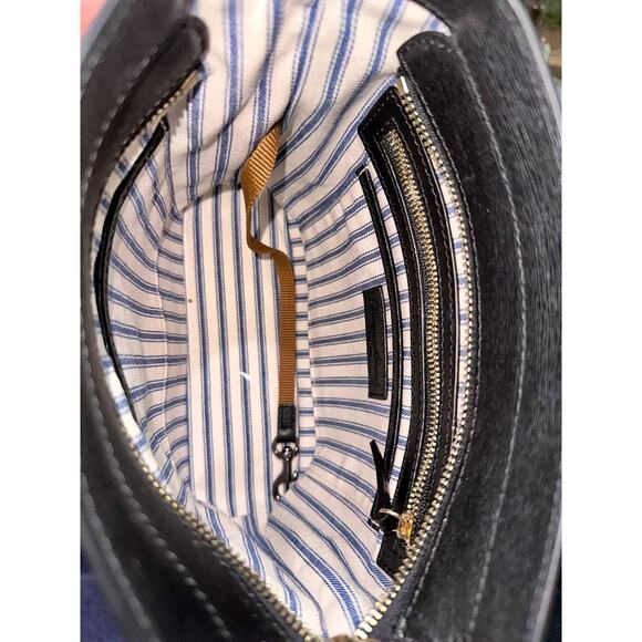 Dooney & Bourke Saffiano Black Leather Zip Crossbody Shoulder Bag B000478 - Picture 14 of 16